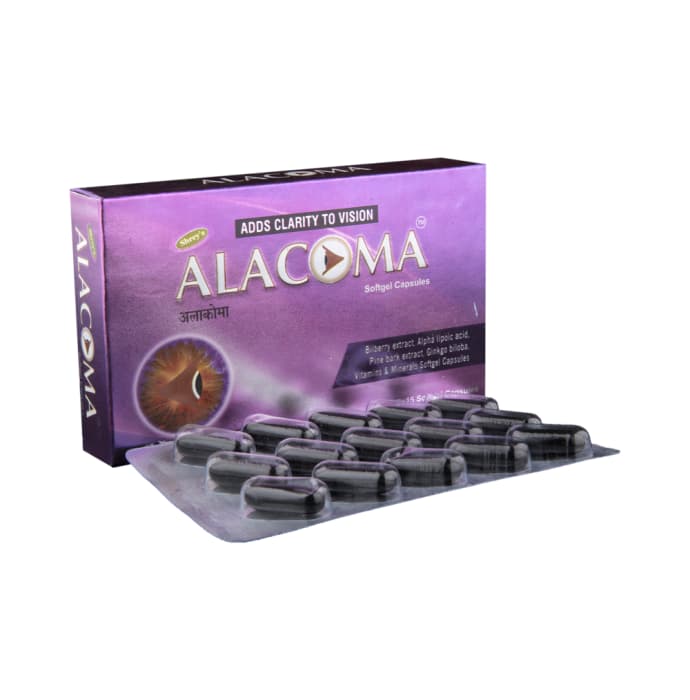 Alacoma soft gelatin capsule
