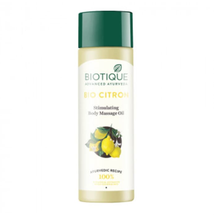 Biotique bio citron stimulating body massage oil