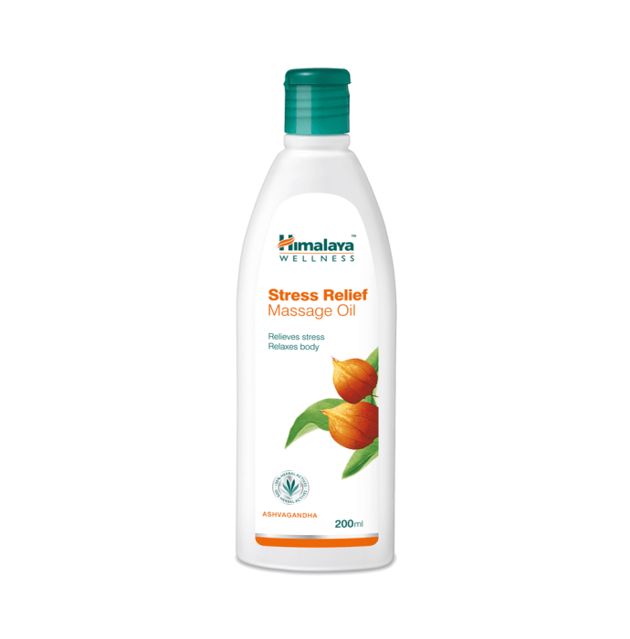 Himalaya wellness pure herbs stress relief massage oil