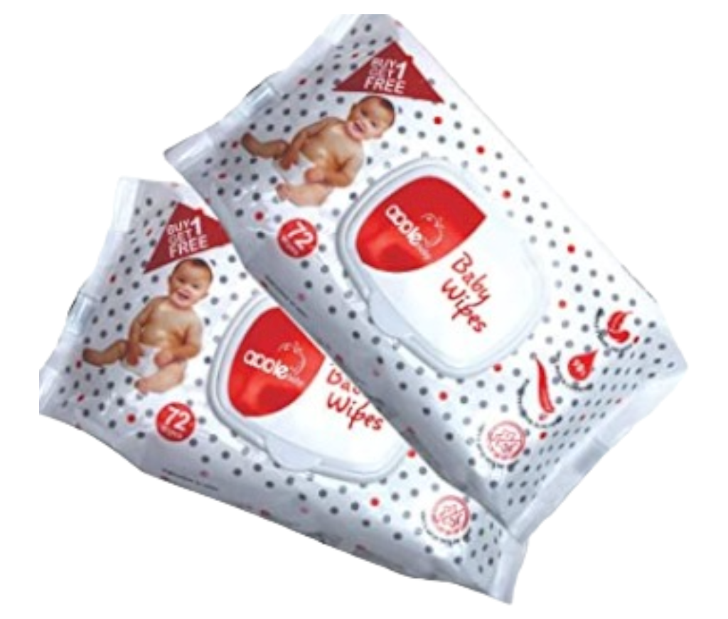 Apple Baby Wipes (1+1 FREE)