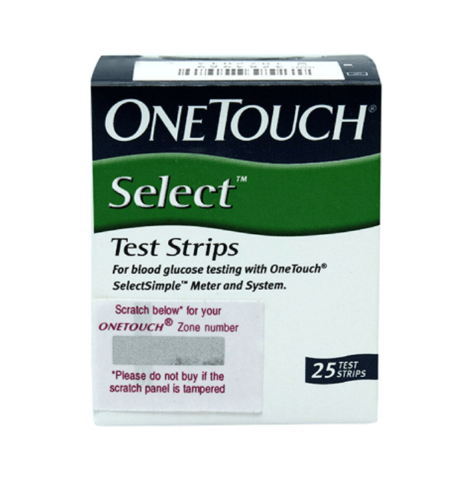 Onetouch select test strip