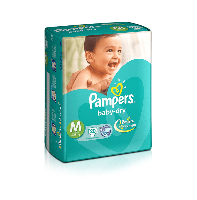 Pampers baby dry diaper m