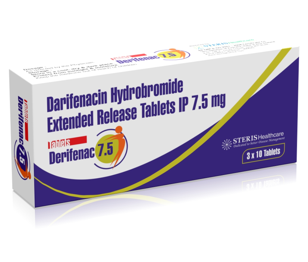 Tab Darifenacin 7.5 mg and DERIFENAC 7.5 mg Tablet