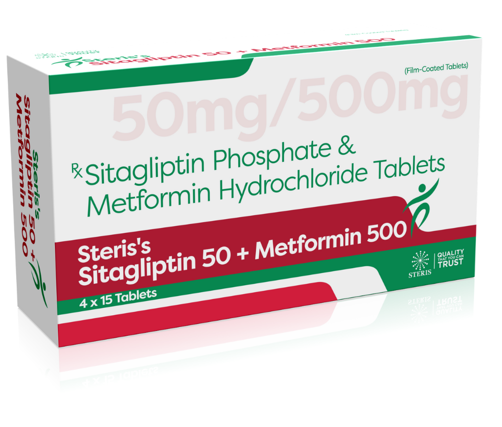 STERIS SITAGLIPTIN 50 + METFORMIN 500