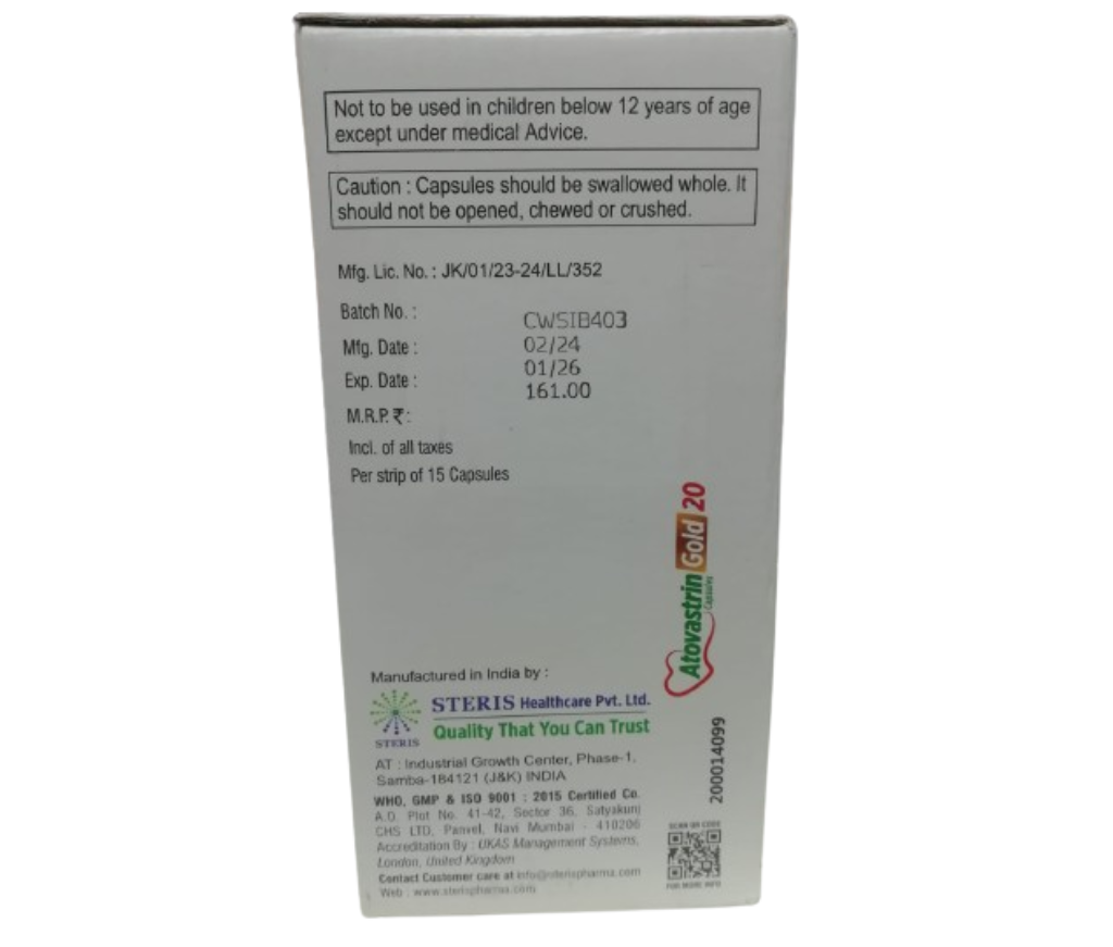 ATOVASTRIN GOLD 20
