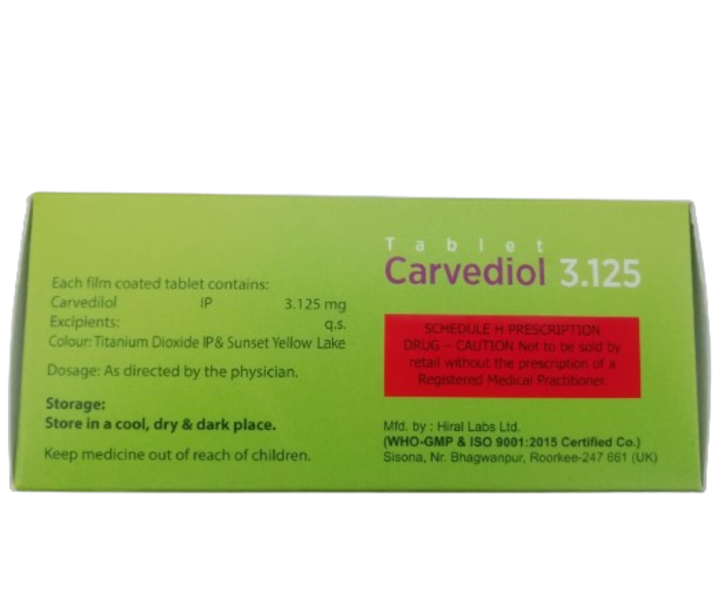 CARVEDIOL 3.125