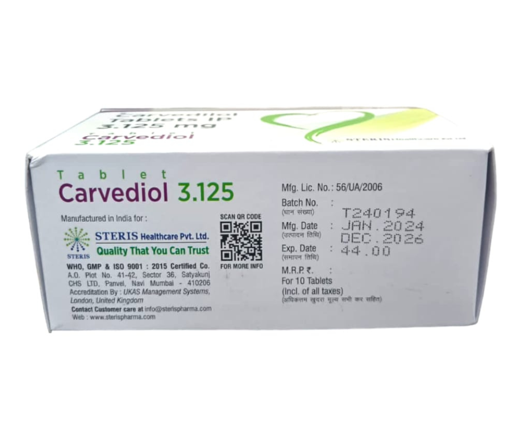 CARVEDIOL 3.125