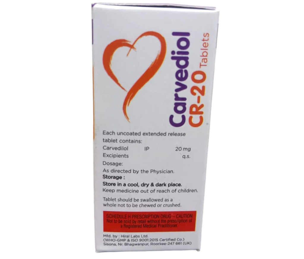 CARVEDIOL CR 20