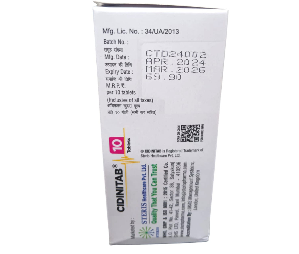 CIDINITAB 10