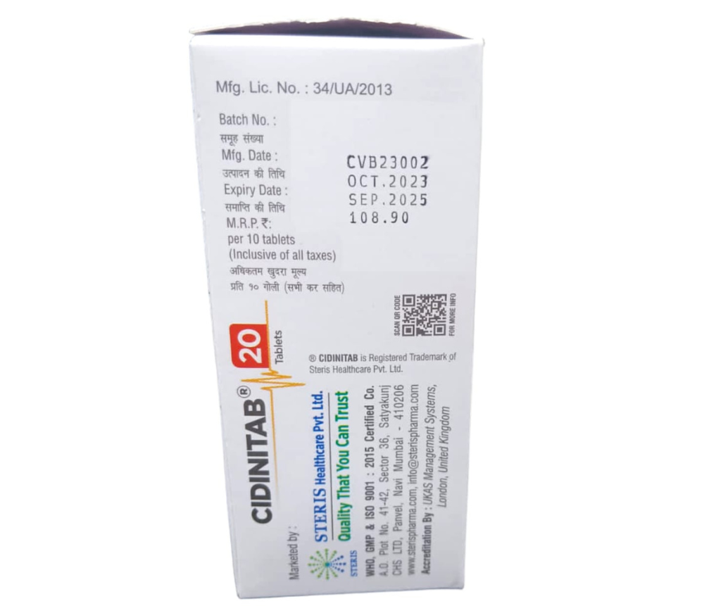 CIDINITAB 20