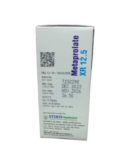 Tab Metaprolol SR 12.5mg Tablet