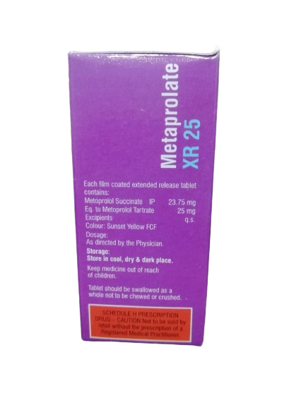 Metaprolol XR 25mg Tablet Overdose