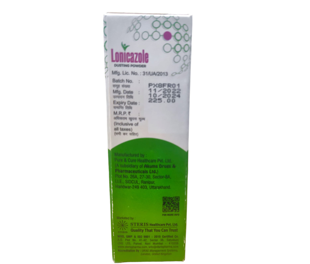 LONICAZOLE DUSTING POWDER 1% W/W