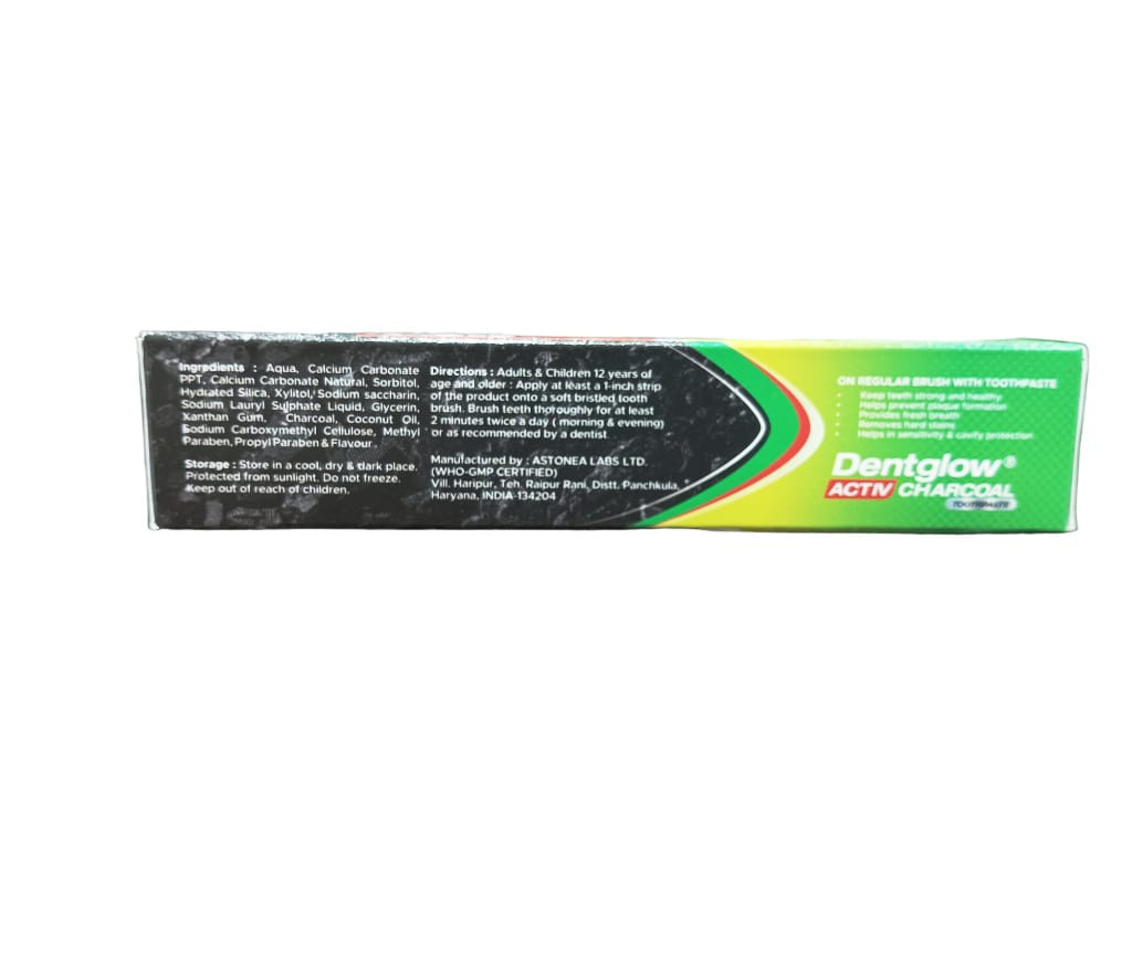 DENTGLOW ACTIV CHARCOAL TOOTHPASTE