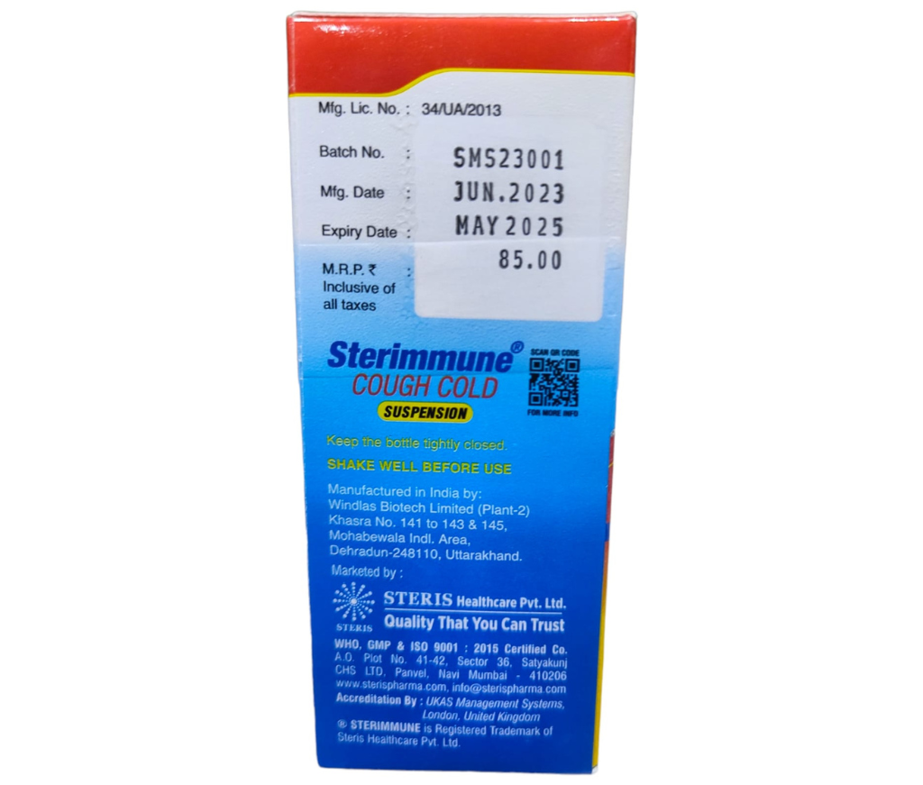 STERIMMUNE COUGH COLD