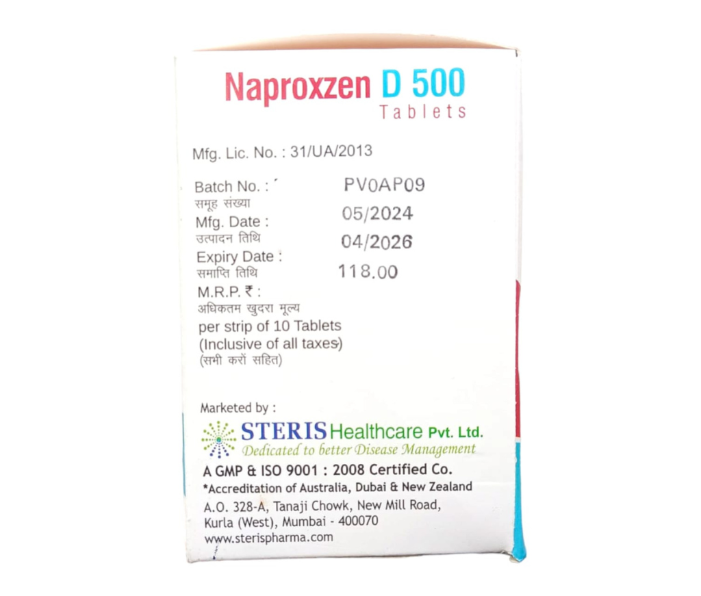 NAPROXZEN D 500