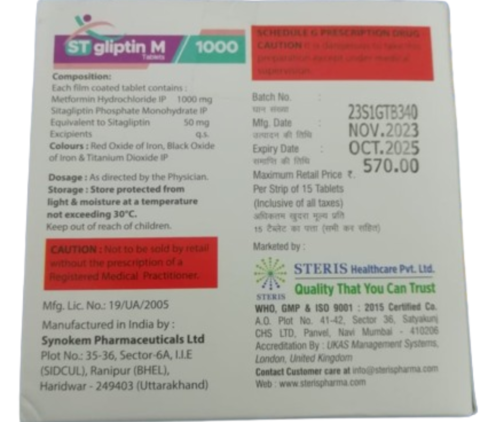 ST-GLIPTIN M50/1000
