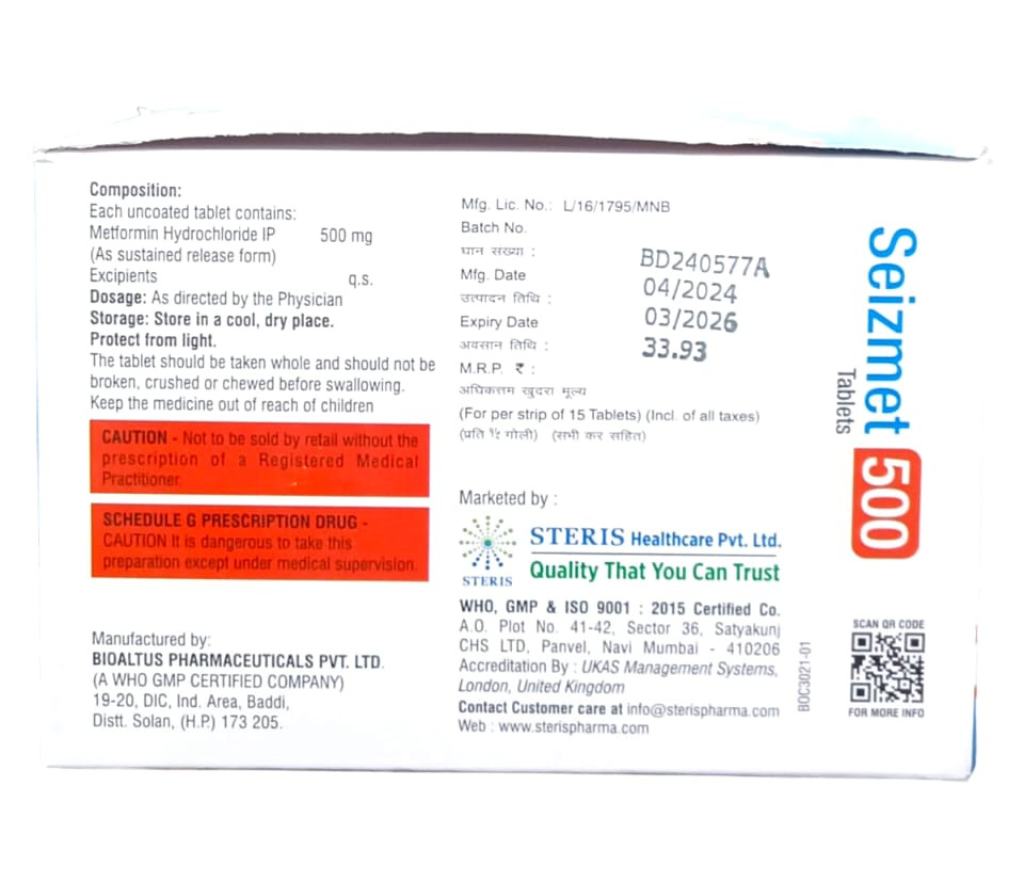 SEIZMET 500