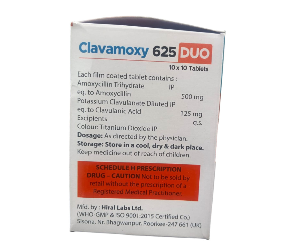 CLAVAMOXY 625 DUO 10'S