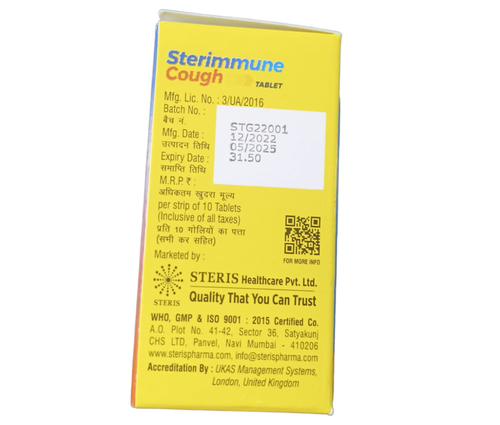 STERIMMUNE COUGH