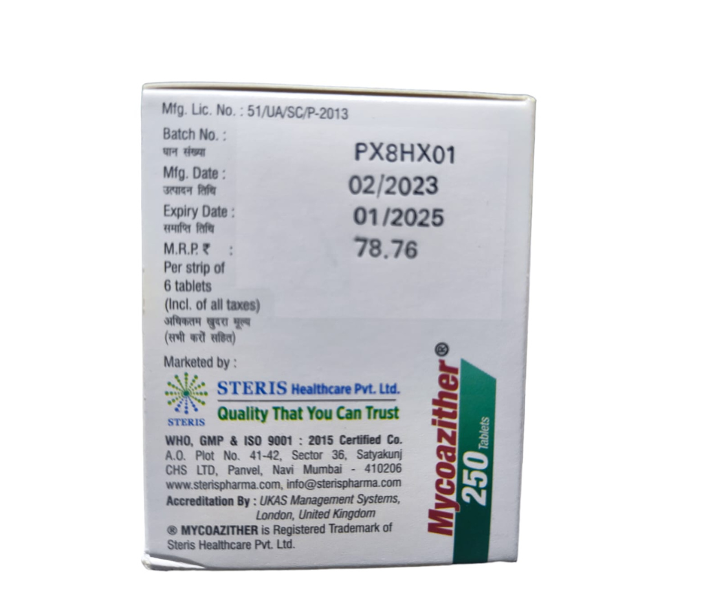 MYCOAZITHER 250
