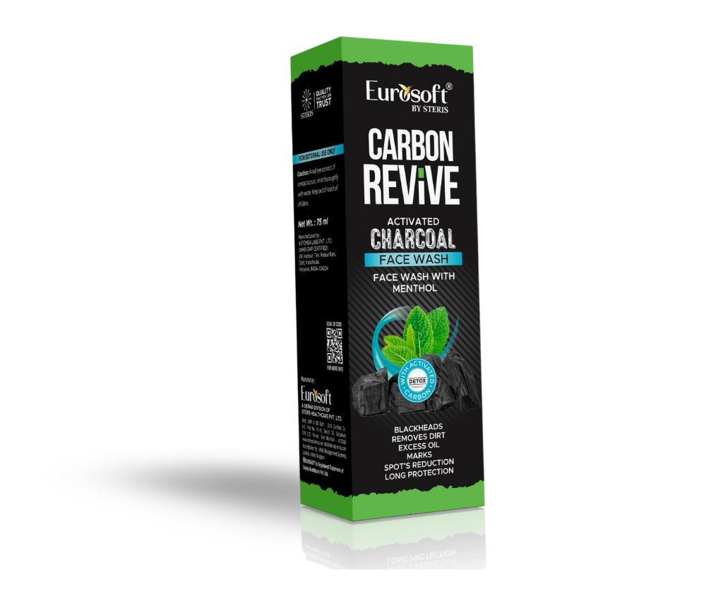 EUROSOFT CARBON REVIVE  ACTIVATED CHARCOAL FACE WASH