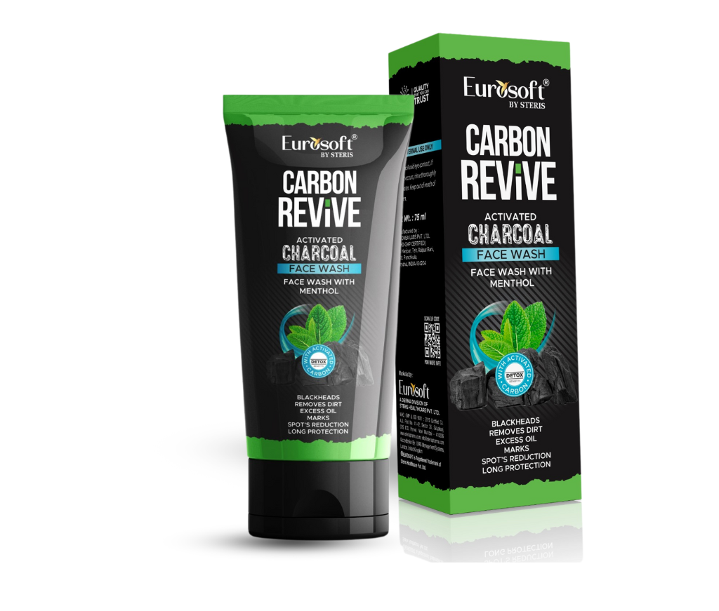 EUROSOFT CARBON REVIVE  ACTIVATED CHARCOAL FACE WASH