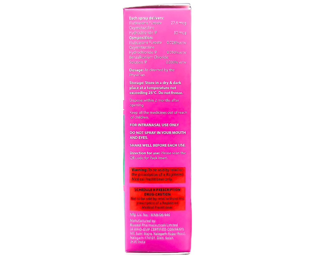 FLUTICATONE OXY NASAL SPRAY