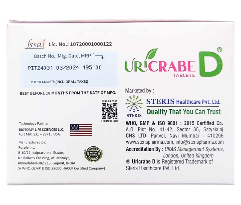 URICRABE D TABLETS