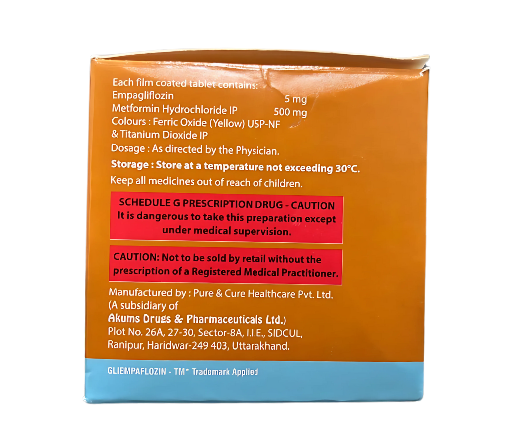 Empagliflozin 5mg tablet