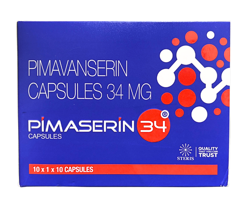 Pimavanserin 34 mg capsule from Steris Healthcare