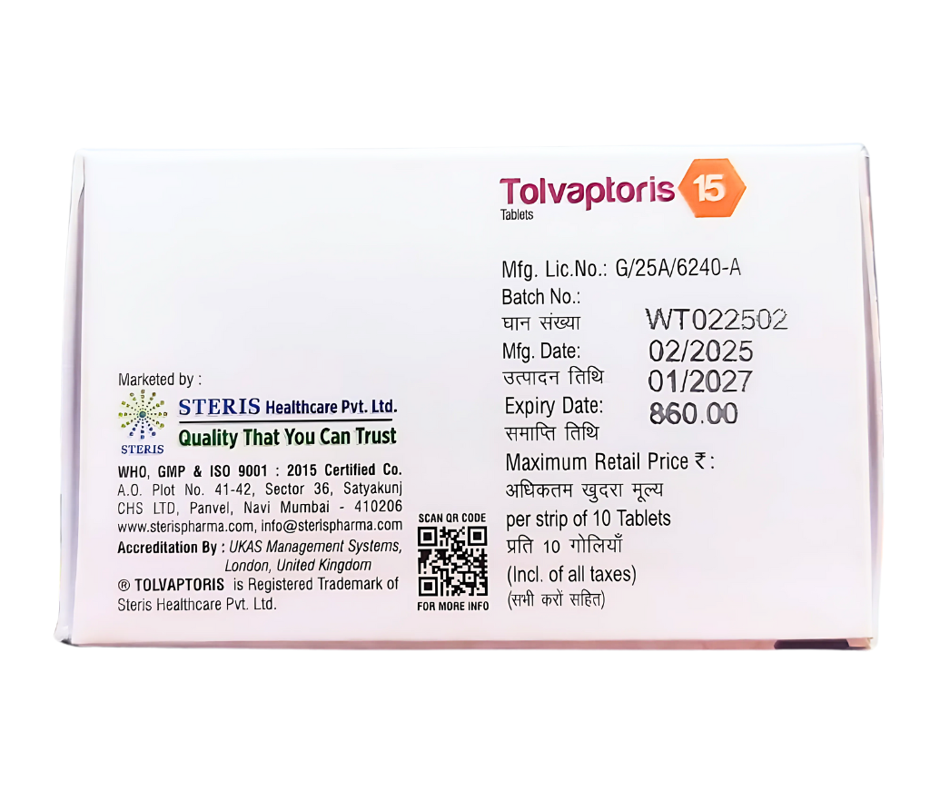 Tolvaptan 15 mg tablet