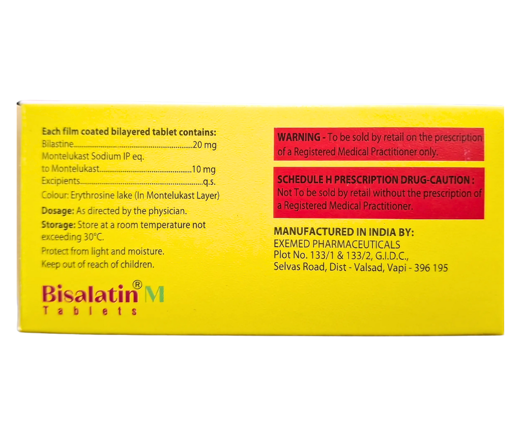 bilastine and montelukast tablet price