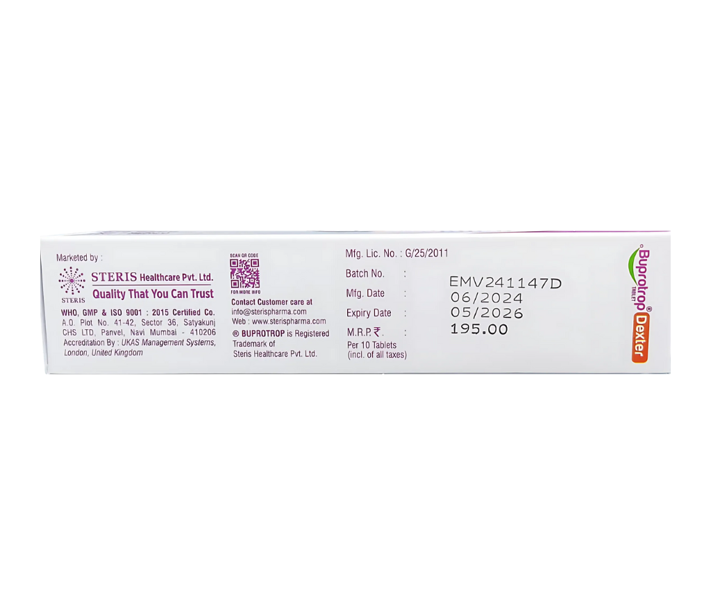 dextromethorphan hydrobromide and bupropion hydrochloride uses
