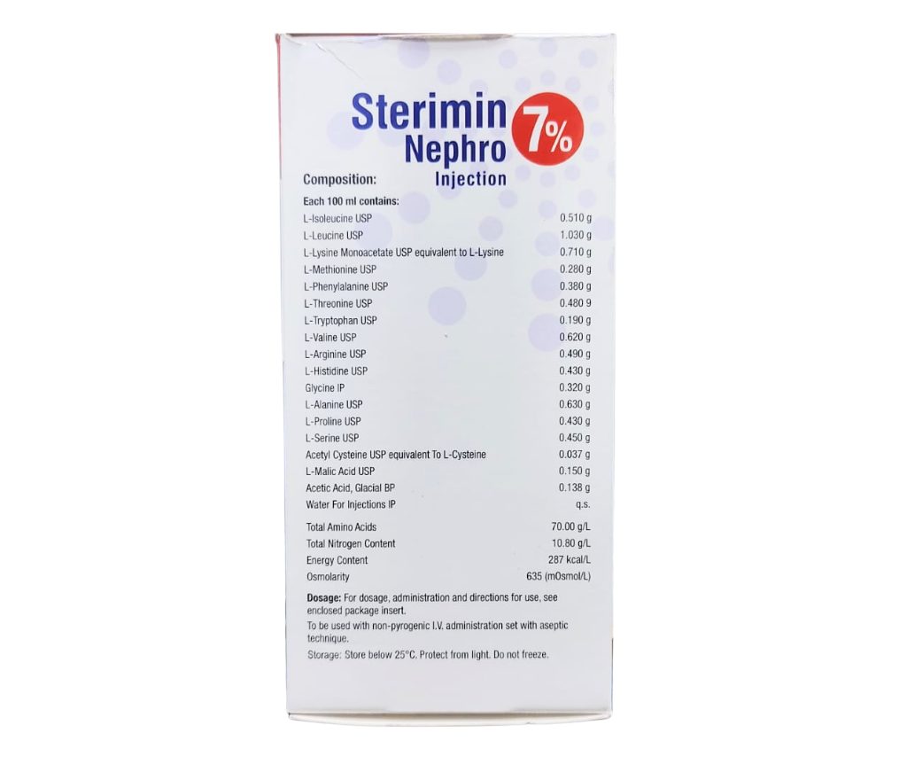 amino acid injection side effects