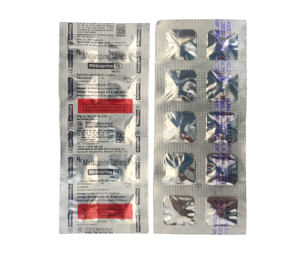 mirtazapine 15 mg tablet uses