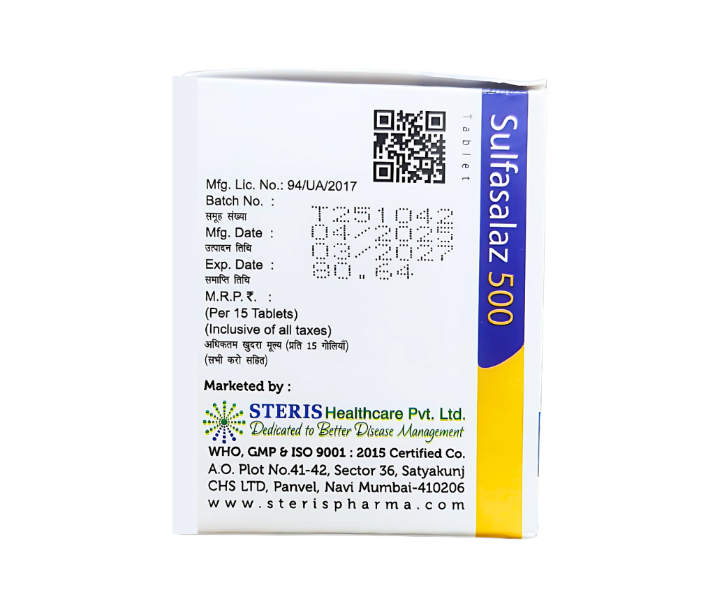 sulfasalazine 500 mg tablet