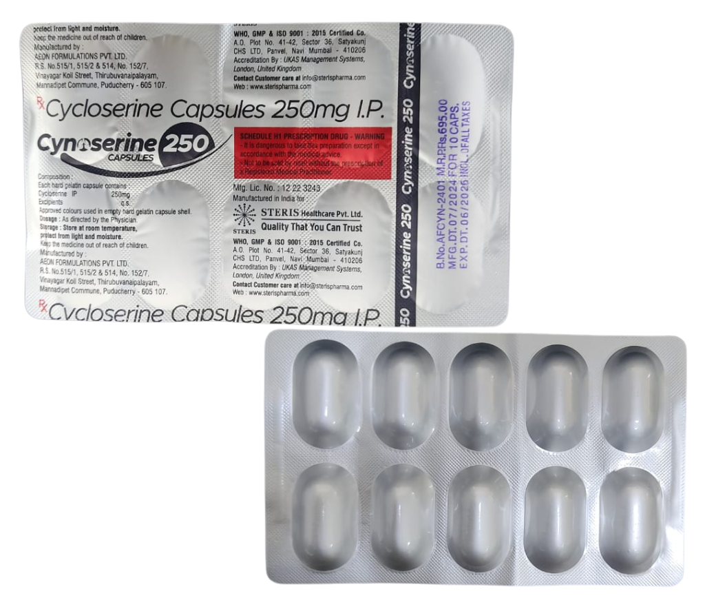 Cycloserine 250 mg Tablet