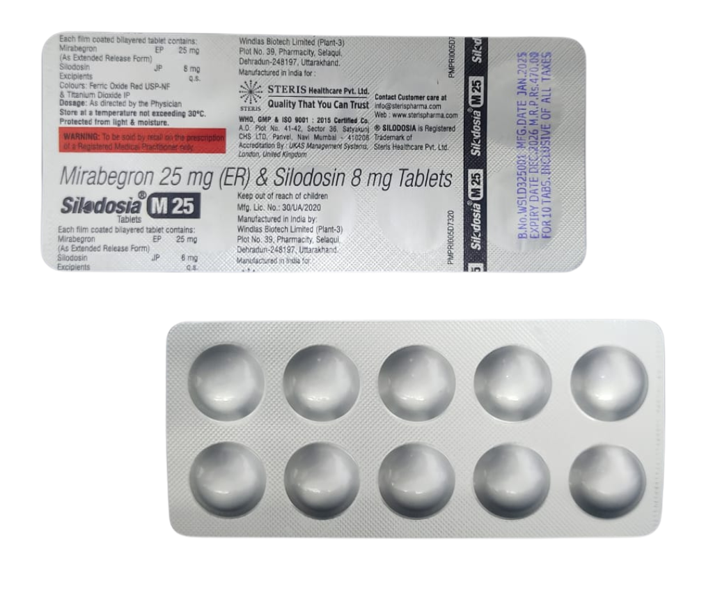 Mirabegron Extended Release 25 mg  Tablet