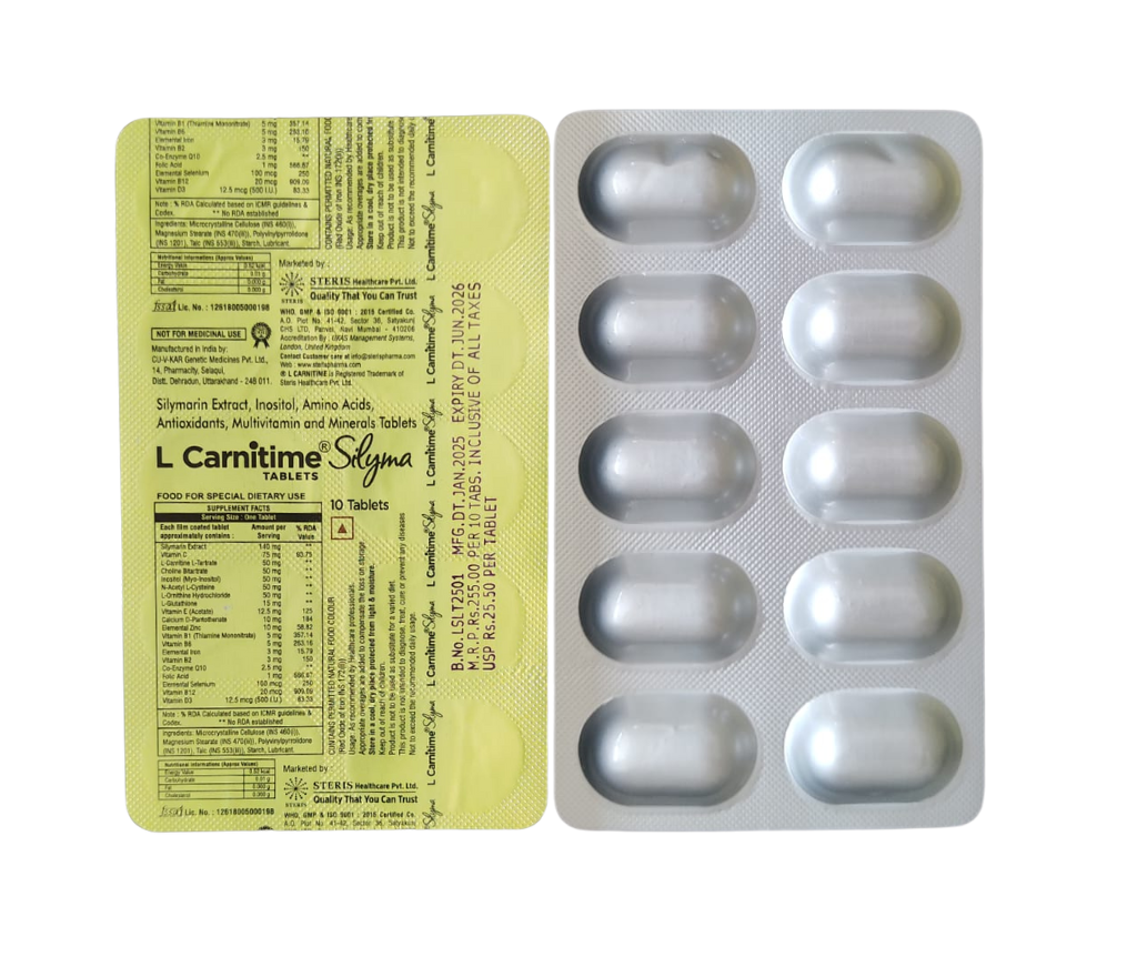 Silymarin Extract, Inositol, Amino acids, Antioxidants, Multivitamin and Minerals
