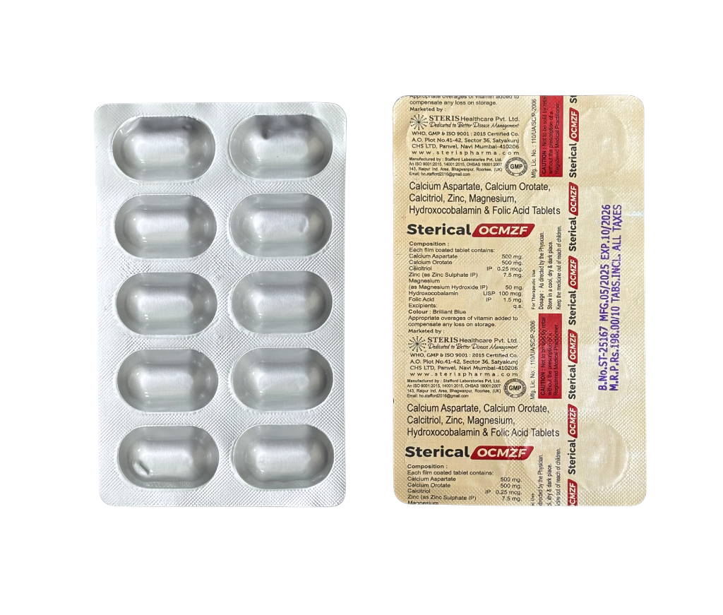 Calcium aspartate calcium orotate calcitriol zinc magnesium hydroxocobalamin & folic acid