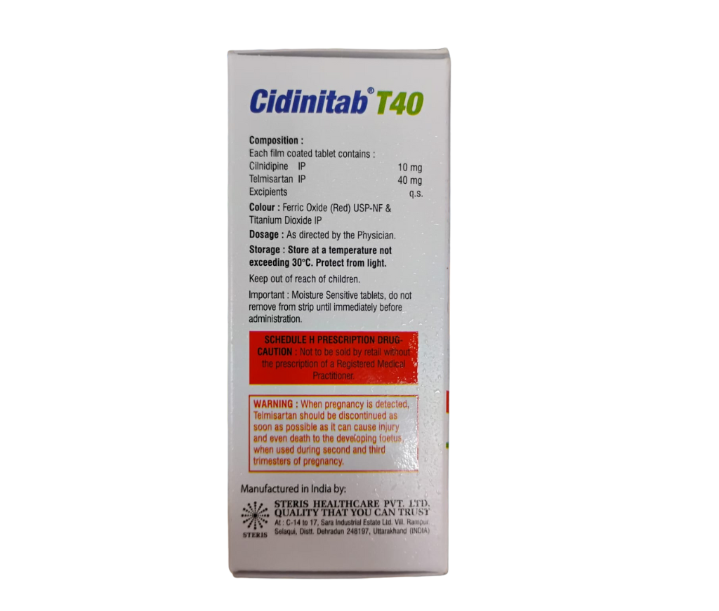 Cilnidipine and Telmisartan tablet uses