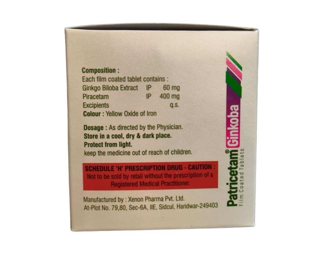 ginkgo biloba extract and piracetam tablets uses