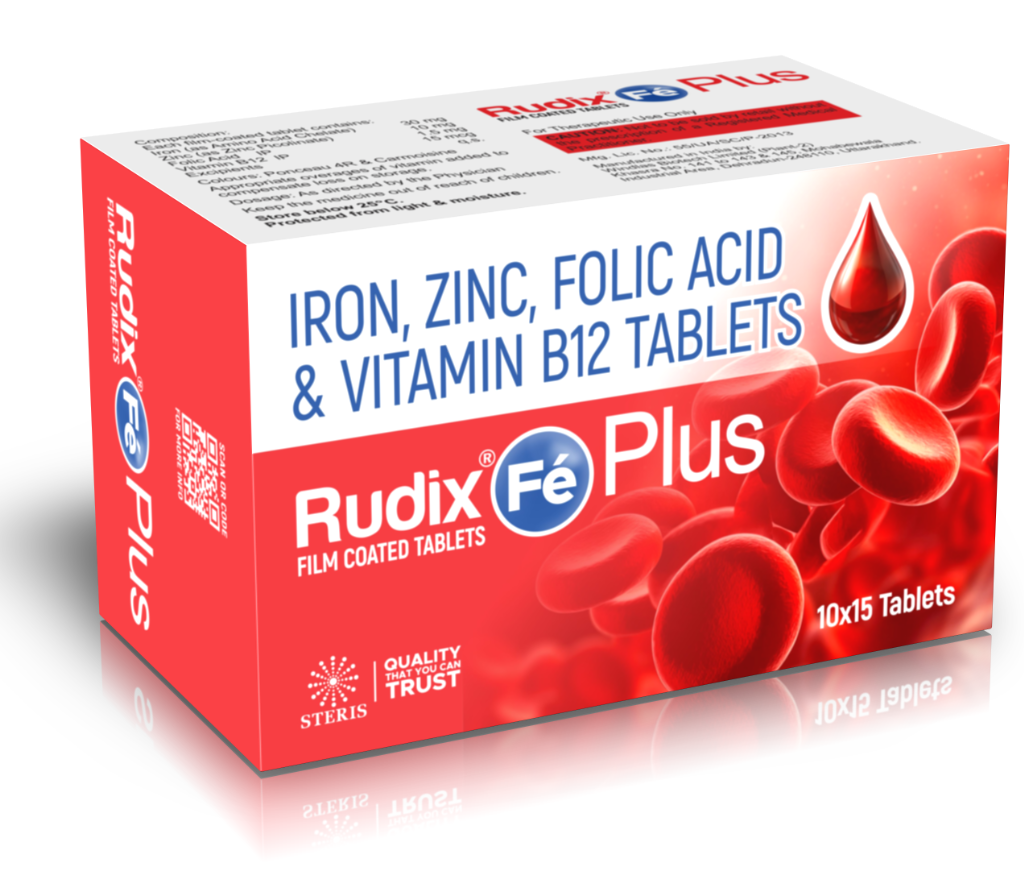 vitamin b12 zinc folic acid and iron​