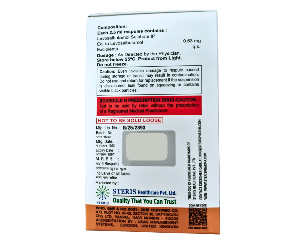 levosalbutamol inhalation solution uses​