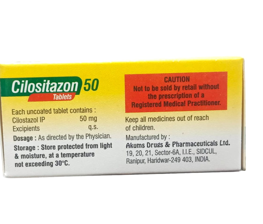 tab cilostazol 50 mg