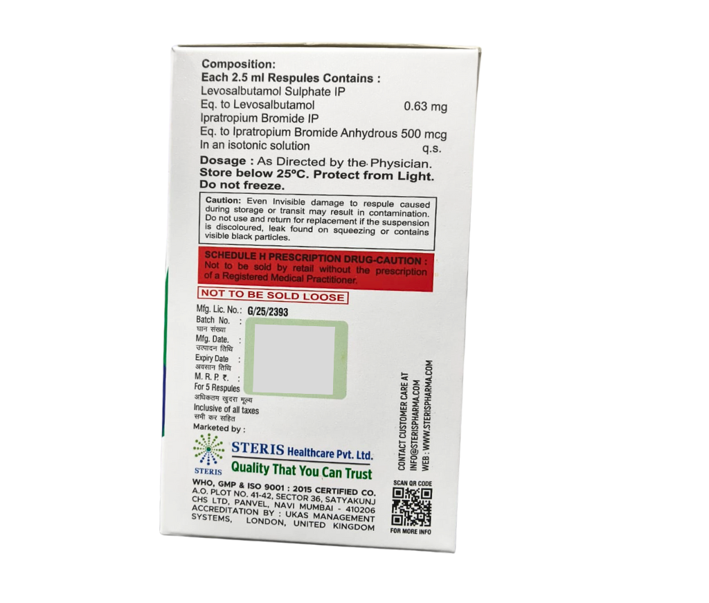 levosalbutamol and ipratropium bromide solution