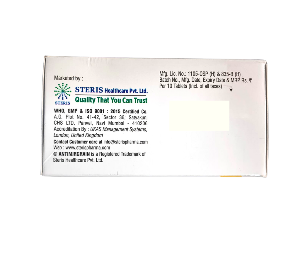 ergotamine tartrate caffeine paracetamol and prochlorperazine maleate tablets