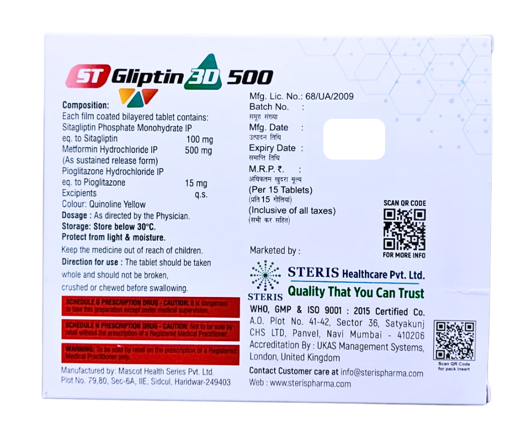 sitagliptin pioglitazone metformin hydrochloride tablet