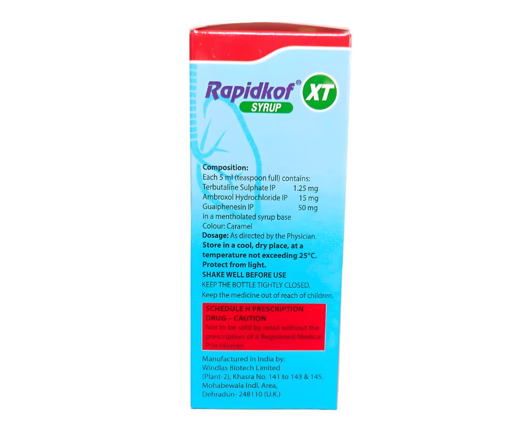 terbutaline sulphate ambroxol hydrochloride and guaiphenesin syrup for baby